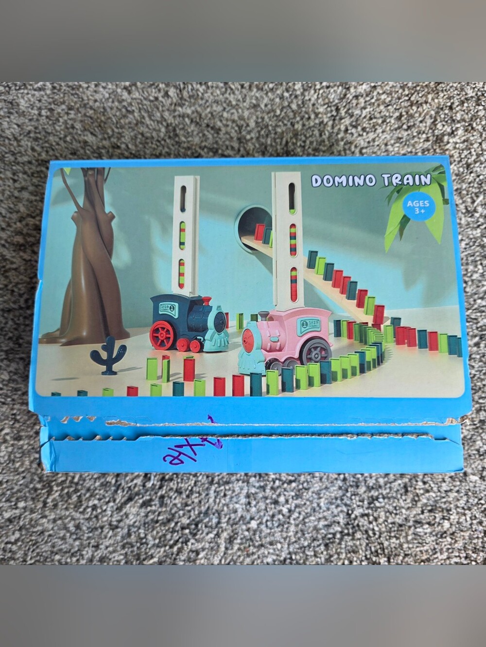Kids Domino Train Toy Set